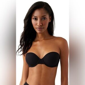 NWOT Wacoal Comfort First Strapless T-Shirt Bra Sz 32DD Black Seamless Underwire
